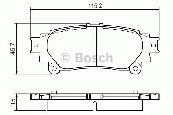 Колодки тормозные дисковые | зад | - Bosch 0 986 495 174