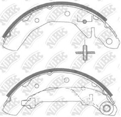 Колодки тормозные барабанные зад NIBK FN11821 2898₽