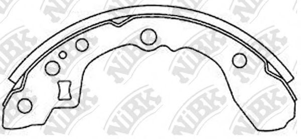 Снят с производства колодки тормозные барабанные зад NIBK FN11161 2644₽