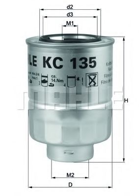 Фильтр топливный - Knecht KC 135D