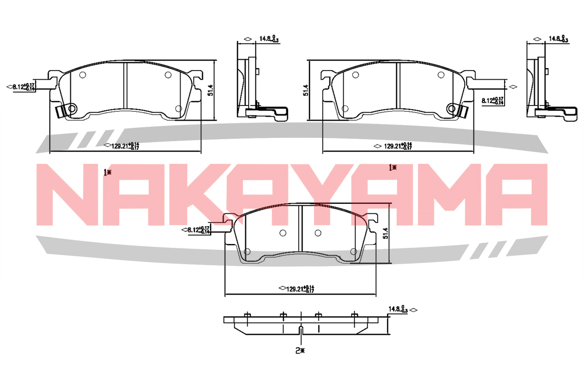 Колодки тормозные дисковые - Nakayama P0331NY