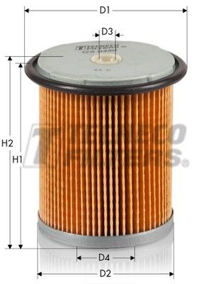 Фильтр топливный - Tecneco GS0449L