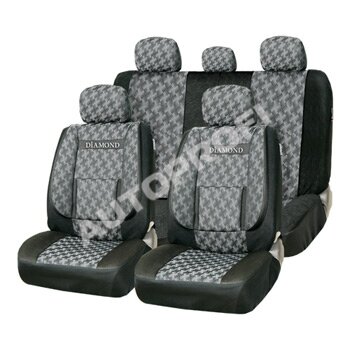 Чехлы-Авто COMFORT,ортопед. поддержка, велюр, 11 п - Автопрофи COM1105DIAMONDM