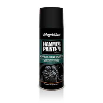 Краска по металлу (молотковая) черный (265г) - MAGICLINE ML4000