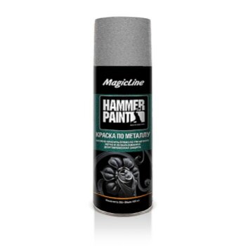 Краска по металлу (молотковая) серебряный (265г) - MAGICLINE ML4003