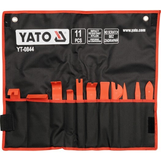 Набор съемников обивки 11 пр, на полотне - Yato YT0844