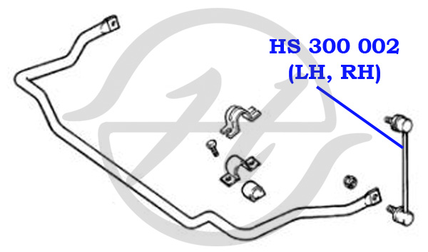 Стойка стабилизатора | перед | - Hanse hs300002