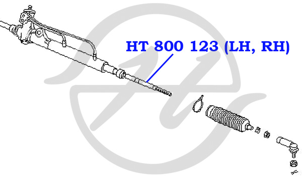 Тяга рулевая - Hanse ht800123