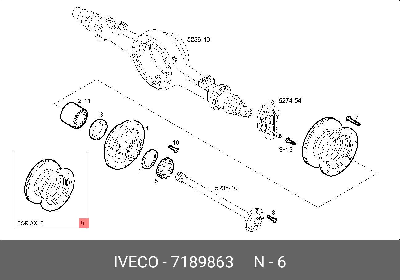Диск тормозной eurocargo - Iveco 7189863