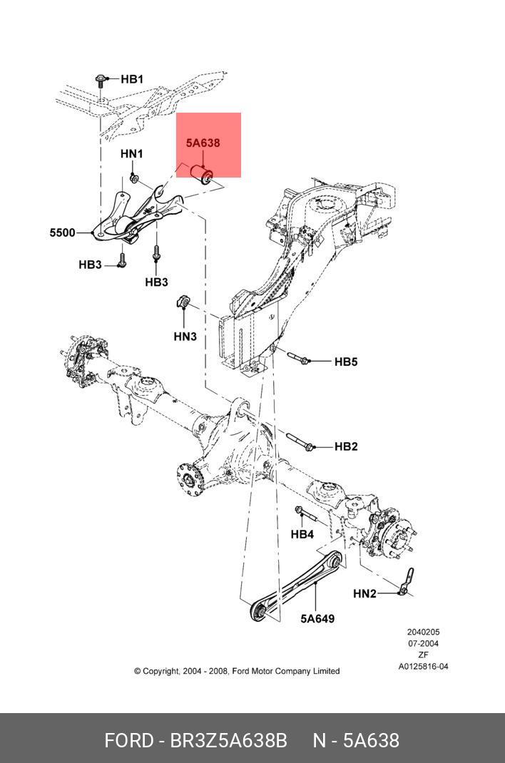 Сайлентблок рычага - Ford BR3Z5A638B