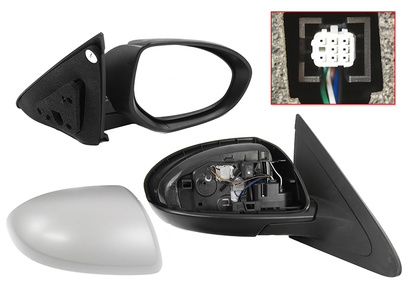 Зеркало mazda 3/axela 08- RH регул-ка, складное, 5 контактов - SAT ST-MZV8-940-1