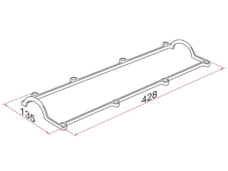 Прокладка клапанной крышки MZ R2, RF - SAT KRF01-10-235