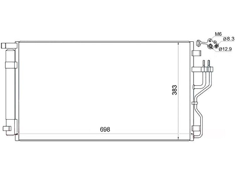 Радиатор кондиционера - SAT ST-HY14-394-0