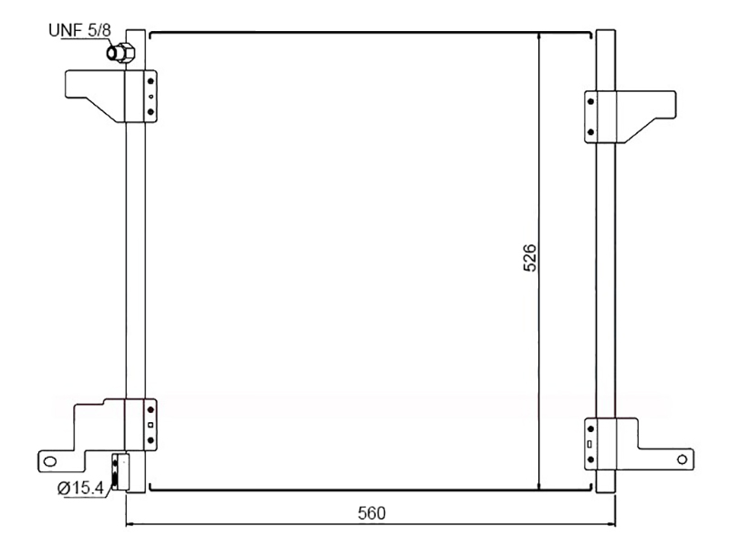Радиатор кондиционера - SAT ST-MB05-394-A0