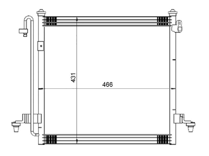 Радиатор кондиционера - SAT ST-MBS2-394-0