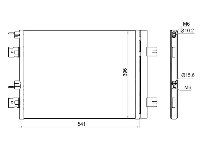 Радиатор кондиционера - SAT ST-DC01-394-B0