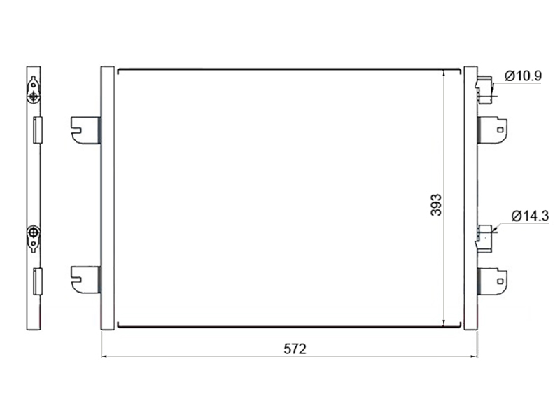 Радиатор кондиционера - SAT ST-DC01-394-A0
