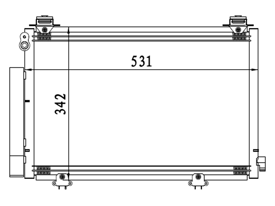 Радиатор кондиционера - SAT ST-TY10-394-0