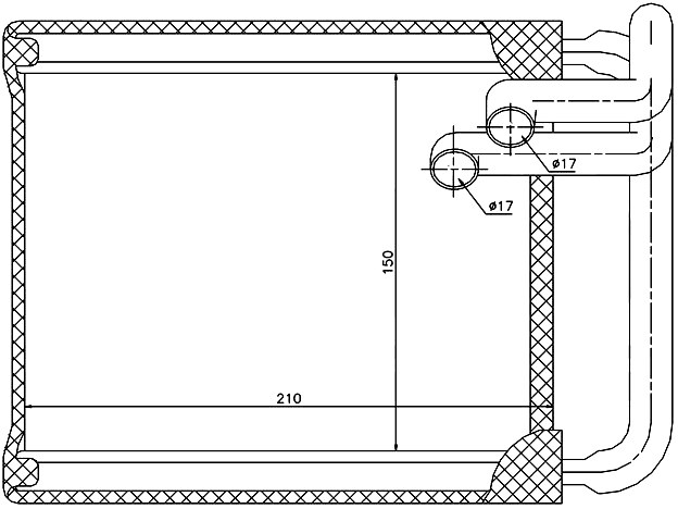 Радиатор отопителя - SAT ST-HN30-395-0