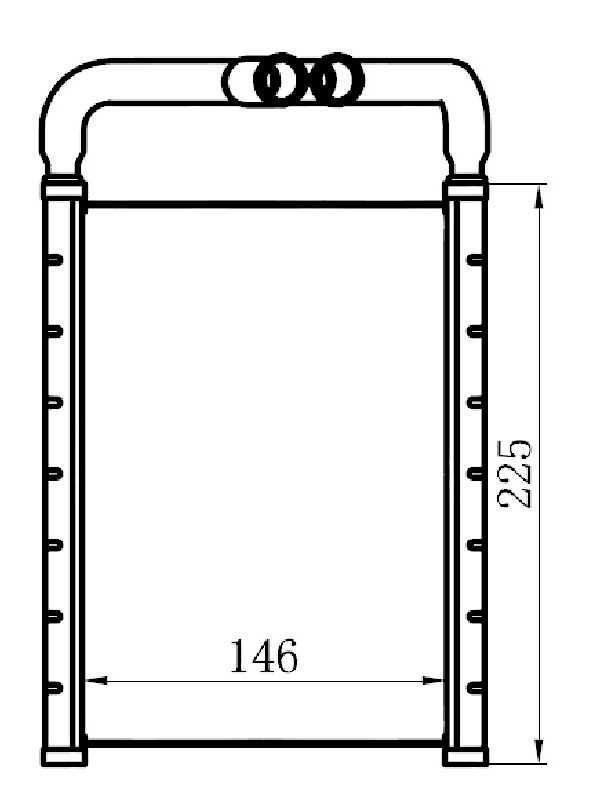 Радиатор отопителя - SAT ST-HY06-395-0