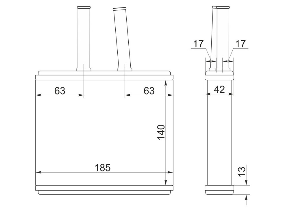 Радиатор отопителя - SAT ST-MZ50-395-0