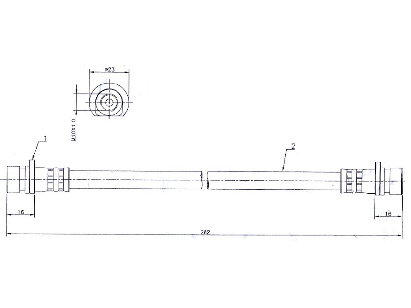 Шланг тормозной - SAT ST-01466-S07-000