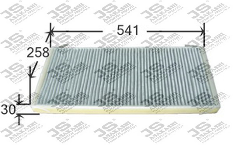 Фильтр салона угольный - JS Asakashi AC0038C