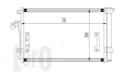 Конденсатор, кондиционер - LORO 003-016-0020