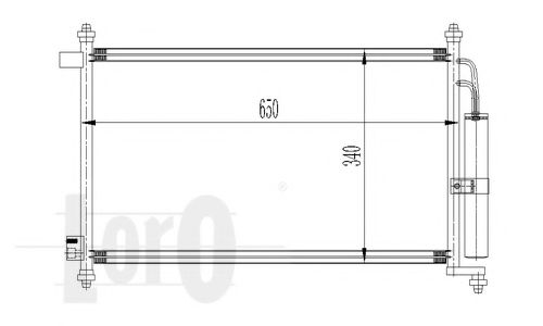 Конденсатор, кондиционер - LORO 035-016-0023