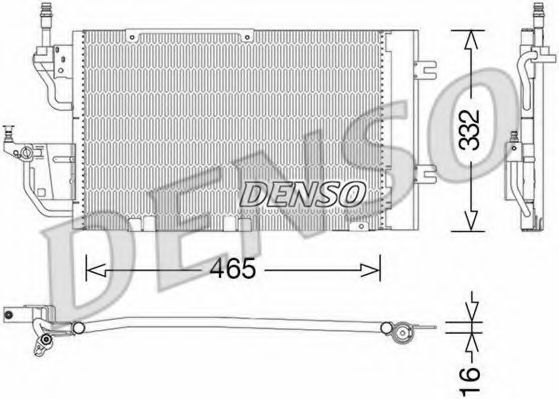 Конденсор кондиционера - Denso DCN20037