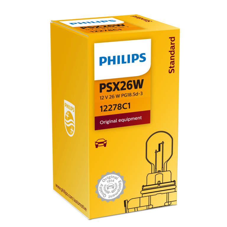 Лампа накаливания psx26w 12V 26W PG18.5d-3 - Philips 12278C1