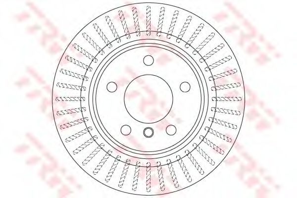 Диск тормозной | зад | - TRW DF6313