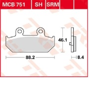 Комплект тормозных колодок, дисковый тормоз - TRW MCB751SRM