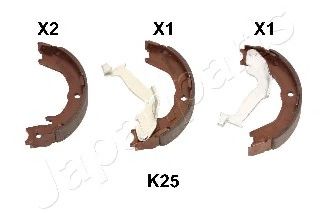 Комплект тормозных колодок, стояночная тормозная система | зад | - Japanparts GF-K25AF