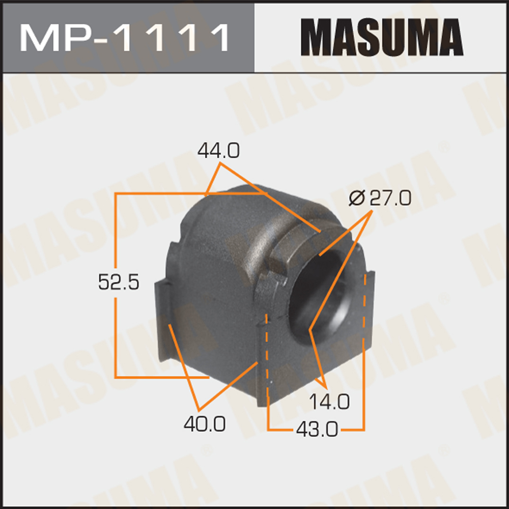 Втулка стабилизатора | перед | - Masuma MP-1111
