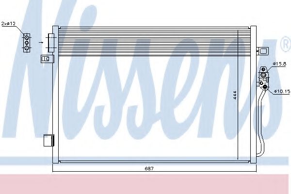 Конденсатор, кондиционер - Nissens 940379