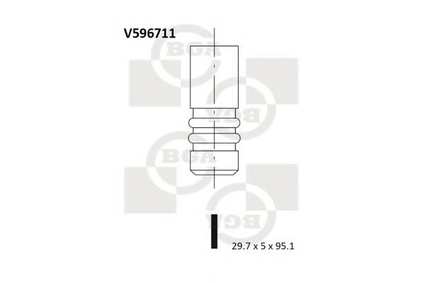 Впускной клапан - BGA V596711