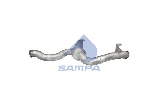 Трубопровод, Bыхлопная труба | зад | HCV - SAMPA 051.231