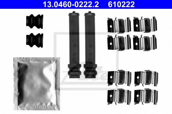 Ремкомплект дисковых тормозных колодок - ATE 13.0460-0222.2