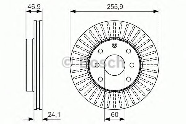 Диск тормозной | перед | - Bosch 0 986 479 R70