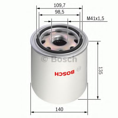 Фильтр осушителя воздуха, пневматическая система HCV - Bosch 0 986 628 253