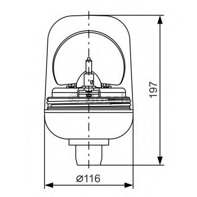 Проблесковый маячок, Проблесковый маячок - Bosch 7 782 334 021