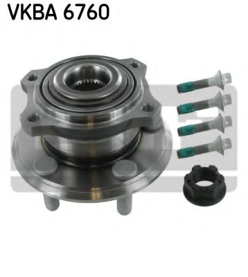 Комплект подшипника ступицы колеса | зад лев | - SKF VKBA 6760