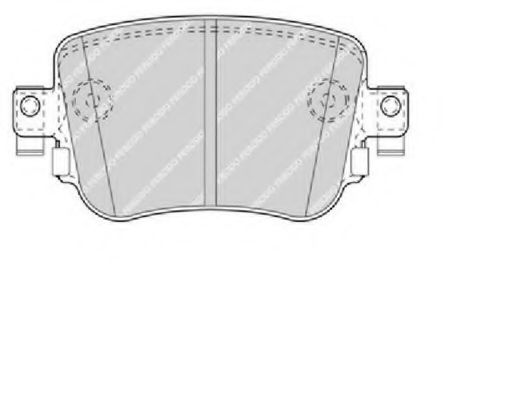 Комплект тормозных колодок, дисковый тормоз | зад | - Ferodo FDB4485