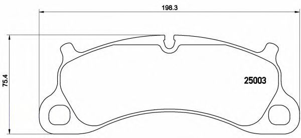 Колодки тормозные дисковые | перед | - Brembo P 65 025