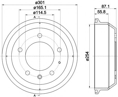 Тормозной барабан - Mintex MBD353