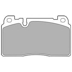 Комплект тормозных колодок, дисковый тормоз | перед | - Delphi LP2491