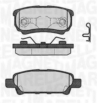 Колодки тормозные дисковые | зад | - Magneti Marelli 363916060285
