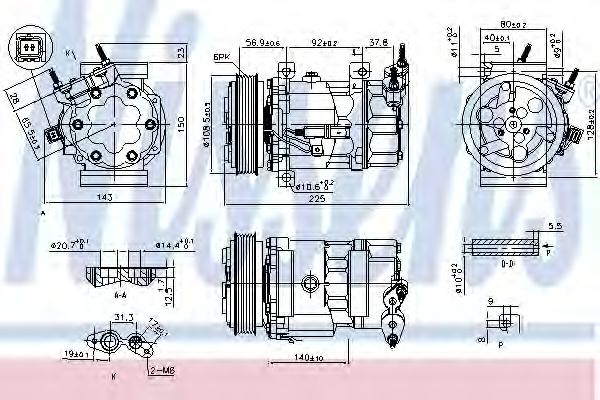 Компрессор, кондиционер - Nissens 890041