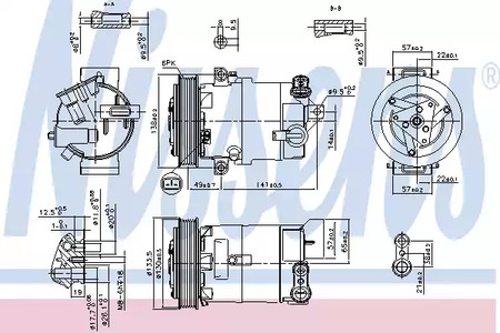 Компрессор, кондиционер - Nissens 890057